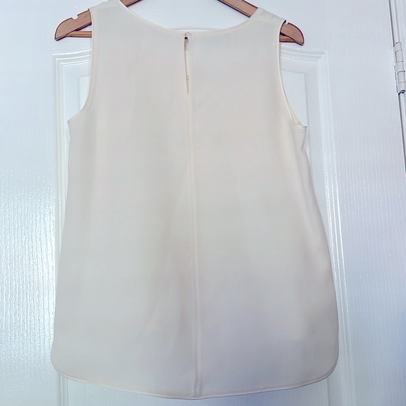 Lafayette 148 New York cream silk blouse - Picture 2 of 7